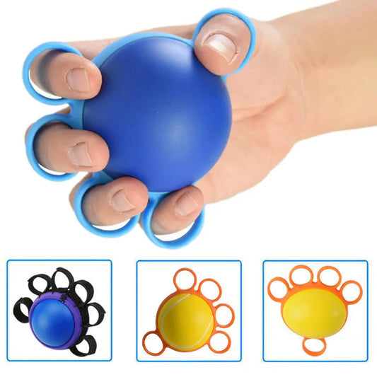 Hand Therapy Grip Strengthener Ball Stretcher Finger Pow Fitness  Arm Exercise Muscle Relex Recovery Rehabilitation Equipment